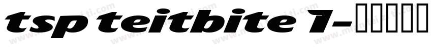 tsp teitbite 1字体转换